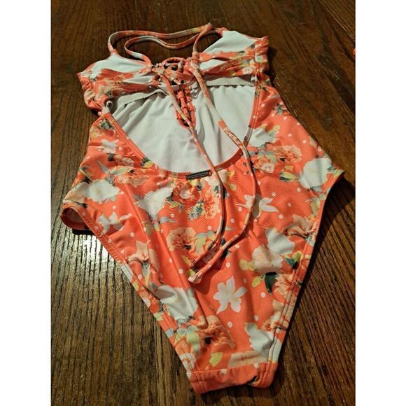 Medium Laundry by Design Shelli Segal Open Back One Piece Swimsuit Bathing Suit - Picture 4 of 6